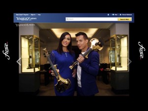 linzi stoppard gold plated violins fuse electric violinists gold violins Yahoo FUSE duo Maktoob
