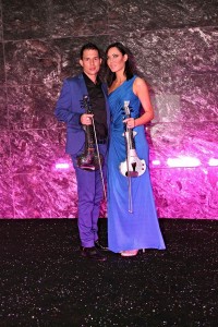Corporate event entertainment - Fuse violinists on the red carpet in Abu Dhabi opening the world's most glamorous mall...