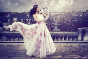 fuse violin band linzi stoppard roof top fashion photo shoot