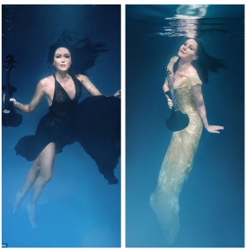 Linzi Stoppard FUSE Violinist Underwater Photo Shoot