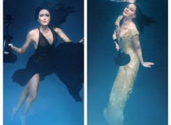 Linzi Stoppard FUSE Violinist Underwater Photo Shoot